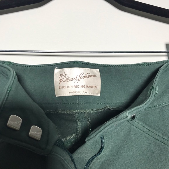 The Tailored Sportsman Girls Trophy Hunter Breeches In Forest Green Size 14 - Picture 3 of 6